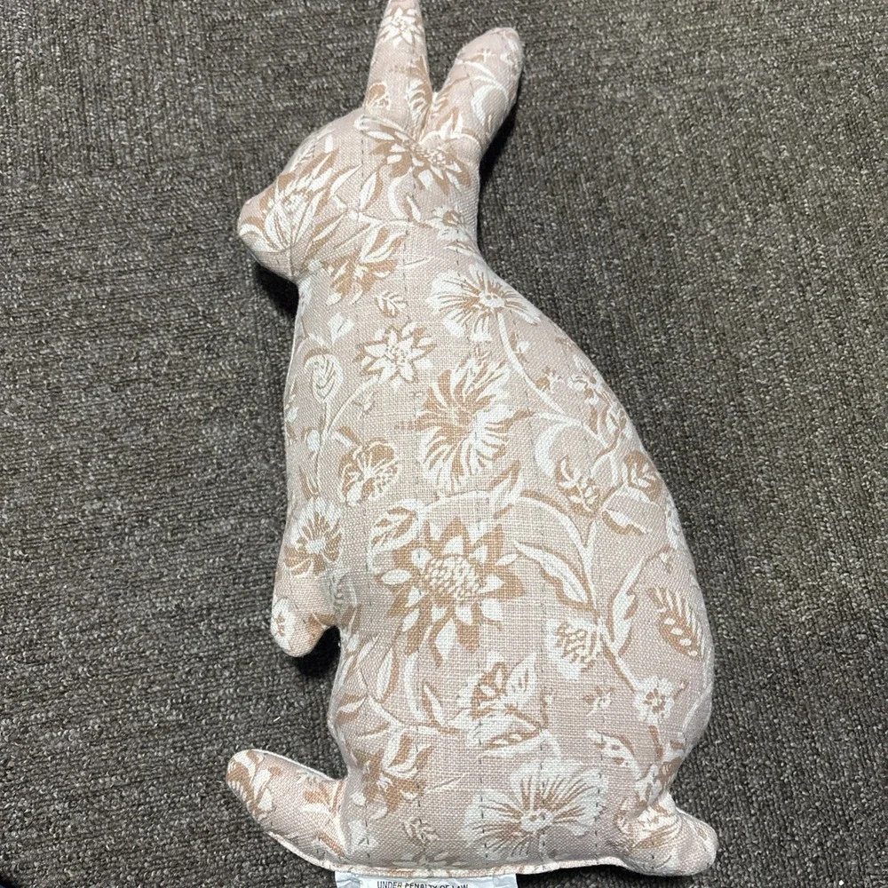 Figural bunny rabbit pillow threshold designed with studio McGee